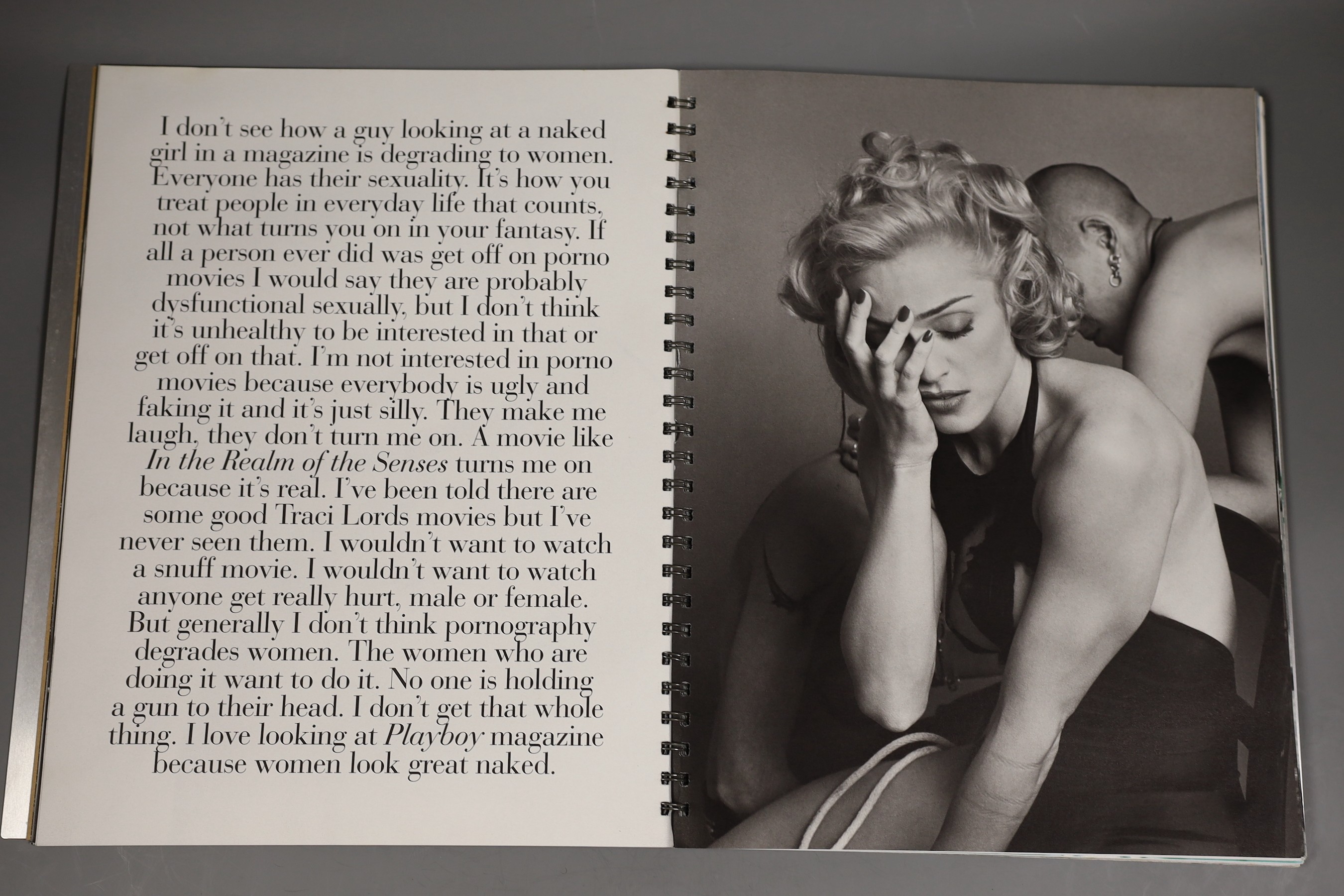 'Sex', by Madonna, photographed by Steven Meisel, art directed by Fabien Baron, edited by Glenn O’ - Image 4 of 5