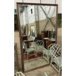 A large rectangular Victorian style gilt frame wall mirror, length 150cm, height 244cm