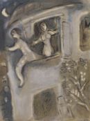 Marc Chagall (1887-1985), colour lithograph, 'David Saved by Michal', 1960, (M250), 35 x 26cm