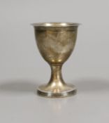 A George III silver egg cup, makers P,A & W Bateman, 1802, 1.1oz