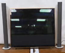 Bang and Olufsen. A Beo Vision II 46" Anniversary Edition television, rose gold with remote