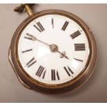 A George III silver cased ‘Regulator’ pocket watch