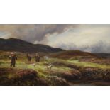 C.E. Johnson (19th C.), oil on canvas, ‘Shooting in the Highlands’, signed and dated 1890, 34 x