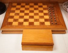 A Novag Constellation Expert electronic chess set with turned wood pieces
