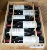 A case of 12 bottles of Chateau Segonnes