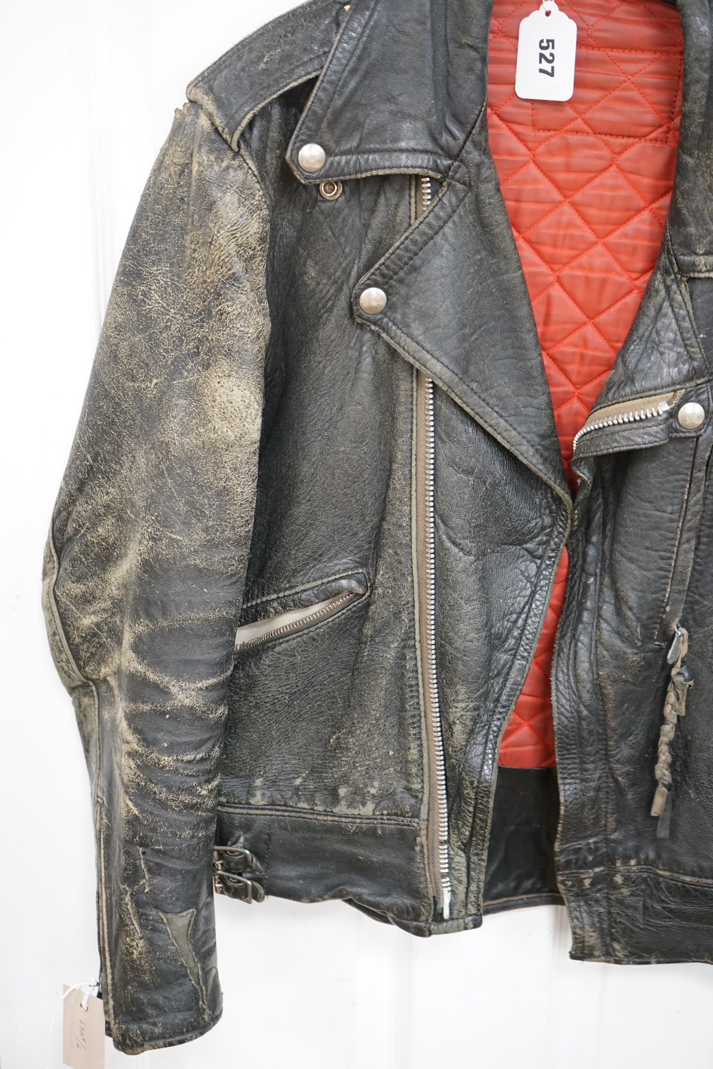 A 1950's leather biker's jacket - Image 2 of 3