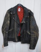 A 1950's leather biker's jacket