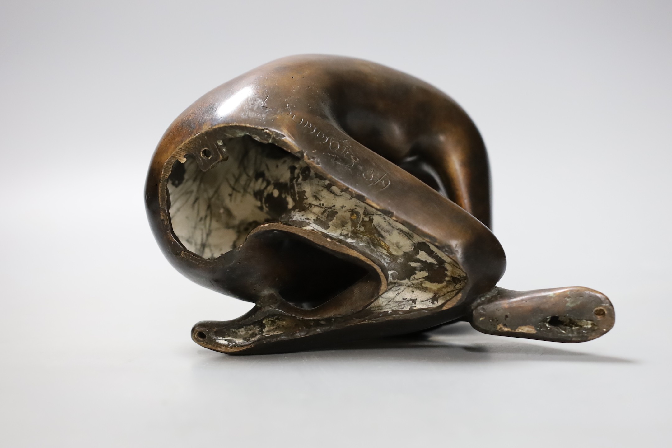 Leslie John Summers, A bronze abstract seated figure, 17.5cm tall - Image 3 of 4