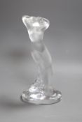 A Lalique glass nude female model 24cm