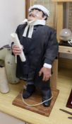 An automaton model of a barrister, 77cm