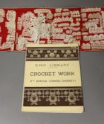 ° ° A collection of different crochet worked motifs and panels together with the DMC Library crochet