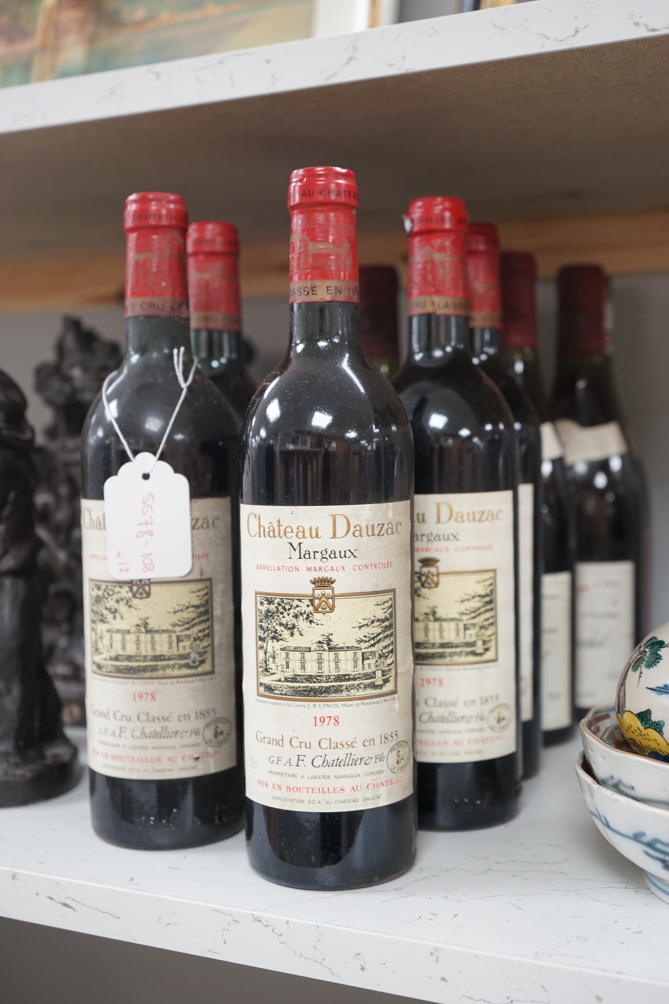 Six bottles of Chateau Dauzac Margaux 1978, four bottles of Chassange-Montrachet 1982 and two - Image 2 of 2