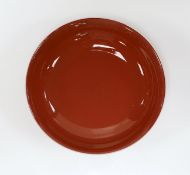 A Chinese sang de boeuf dish, 19.5cms diameter