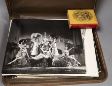 A collection of black and white 1960’s photos from the Windmill Theatre, London, some signed by