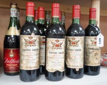 Eight bottles of 1979 Chateau Gaudin Pauillac wine, two bottles of Delheim Pinotage and two