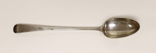 A George III silver Old English pattern basting spoon, London, 1766, 29cm.