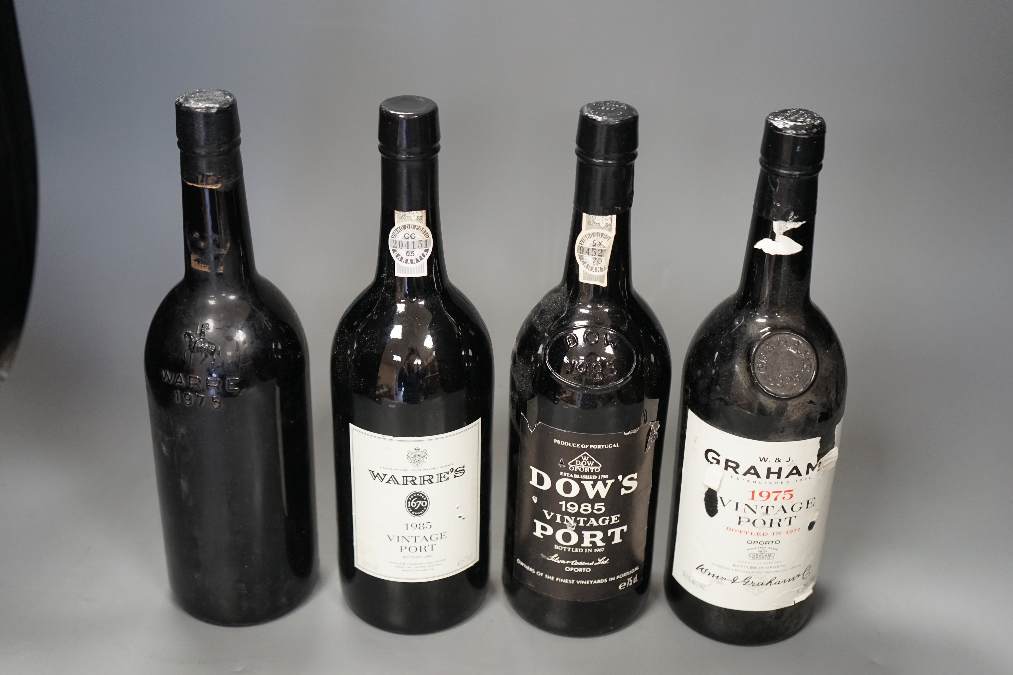 Four bottles of Vintage Port: Grahams Warres Dow's (4) 1975x2, 1985x2 - Image 2 of 2