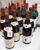 Seven bottles of 1982 Vosne-Romanee wine and six bottles of 1975 Chateau Lynch Bages Medoc, (13)