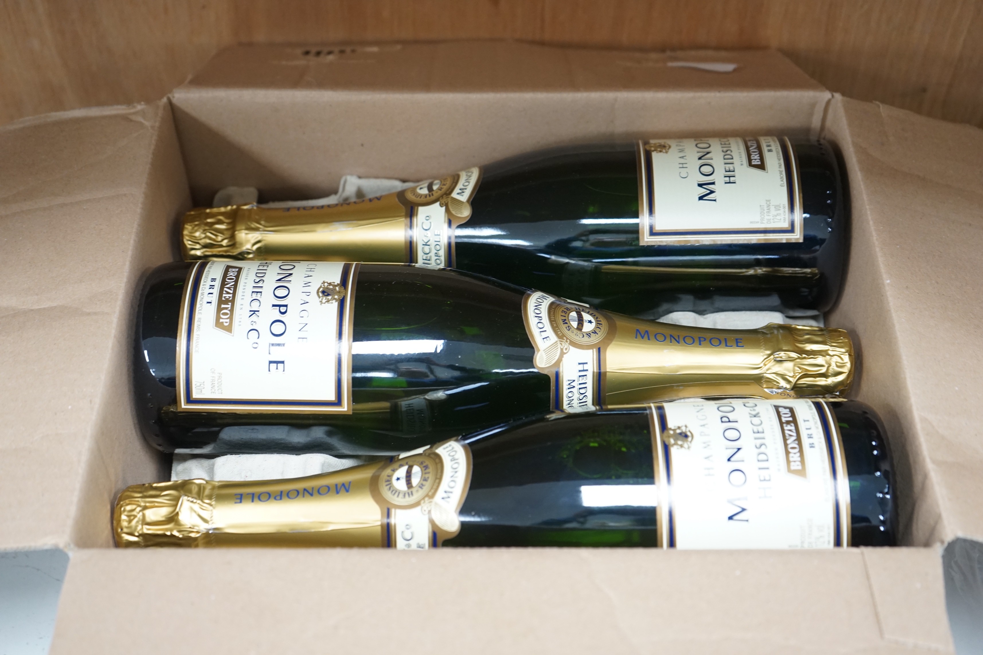 Six bottles of Monopole Heidsieck & Co NV champagne - Image 2 of 2