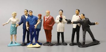 Eight 1960’s Japanese James Bond figures