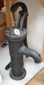 Cast iron water pump, 70cms high