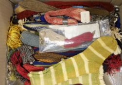 Twenty four mixed 19th century knitted misers purses and one knitted novelty ‘sock’ misers purse,