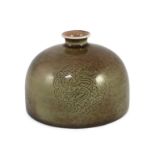 A Chinese peachbloom glazed beehive water pot, taibozun, Kangxi six character mark but Republic