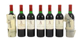 Wine - Seven bottles of Chateau Latour, 1973.**CONDITION REPORT**All high shoulder, caps very