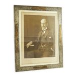 An early to mid 20th century Tiffany & Co engraved sterling silver rectangular photograph frame,