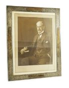 An early to mid 20th century Tiffany & Co engraved sterling silver rectangular photograph frame,