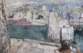 § § Ian Fleming R.S.A., R.S.W., R.G.I., L.L.D. (1906-1990) 'Findochty'oil on boardsigned,