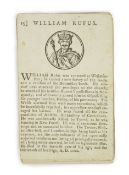A set of fifty George III monarchs of England playing cards, each printed with a biography of an