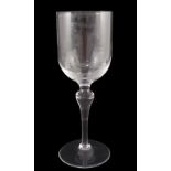 Laurence Whistler CBE (1912-2000), 'TERM' an engraved glass goblet together with a limited edition