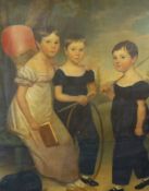 English School circa 1830 Portrait of the children of the Browne family, Mary Anne Browne (Mrs