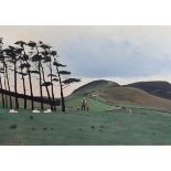 § § Peter Brook (1927-2009) 'A Cheviot Shepherd (Thinking)'oil on boardsigned50 x 70cm**CONDITION