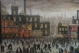 Laurence Stephen Lowry (1887-1976) 'Our Town'offset lithographsigned in pencil, 294/85042.5 x