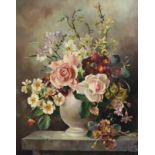 § § Harold Clayton (1896-1979) 'Flowerpiece'oil on canvassigned50 x 40cm**CONDITION REPORT**Oil on