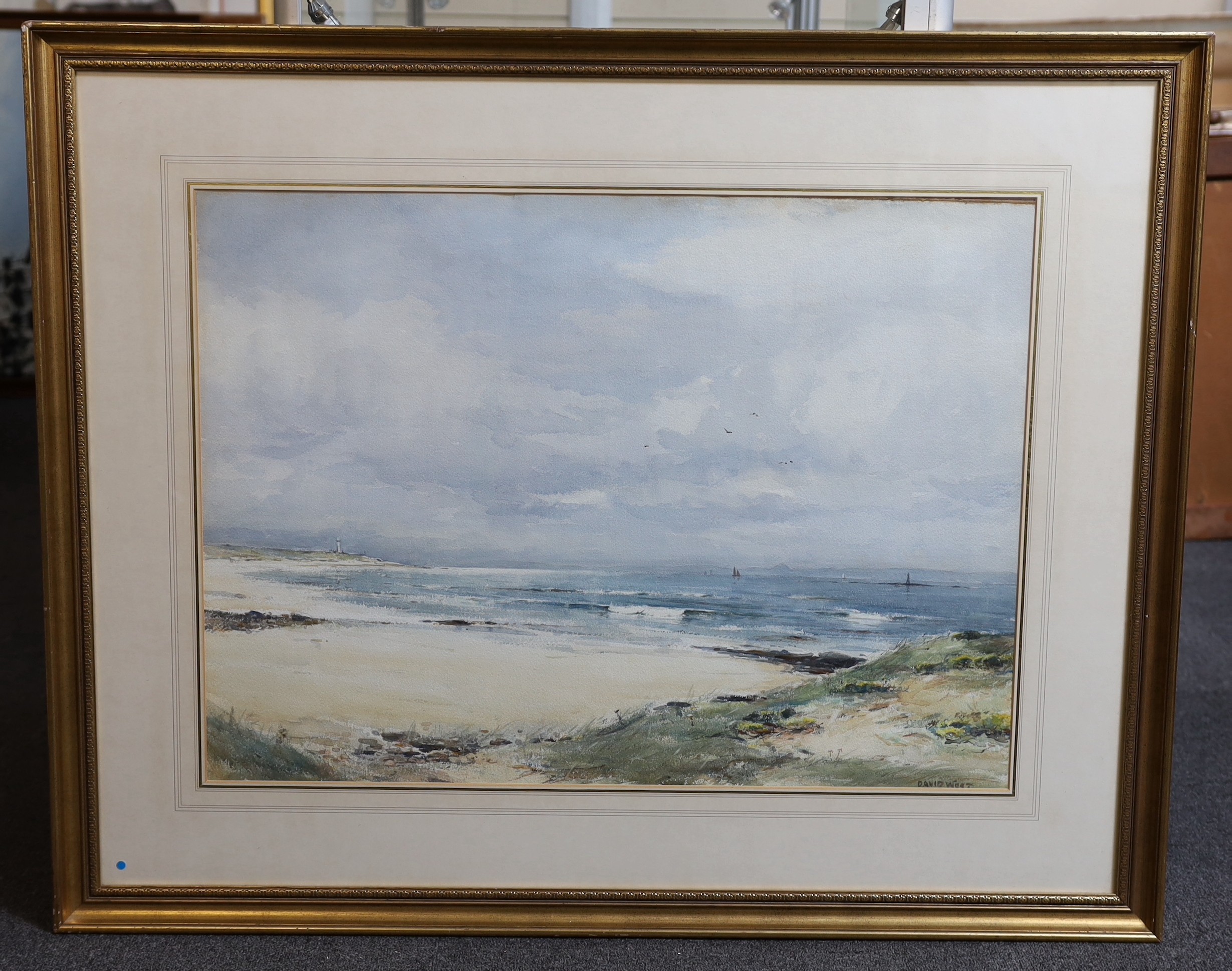 David West RSW (1868-1936) 'Across the Moray Firth'watercoloursigned54 x 74cm**CONDITION REPORT** - Bild 2 aus 5