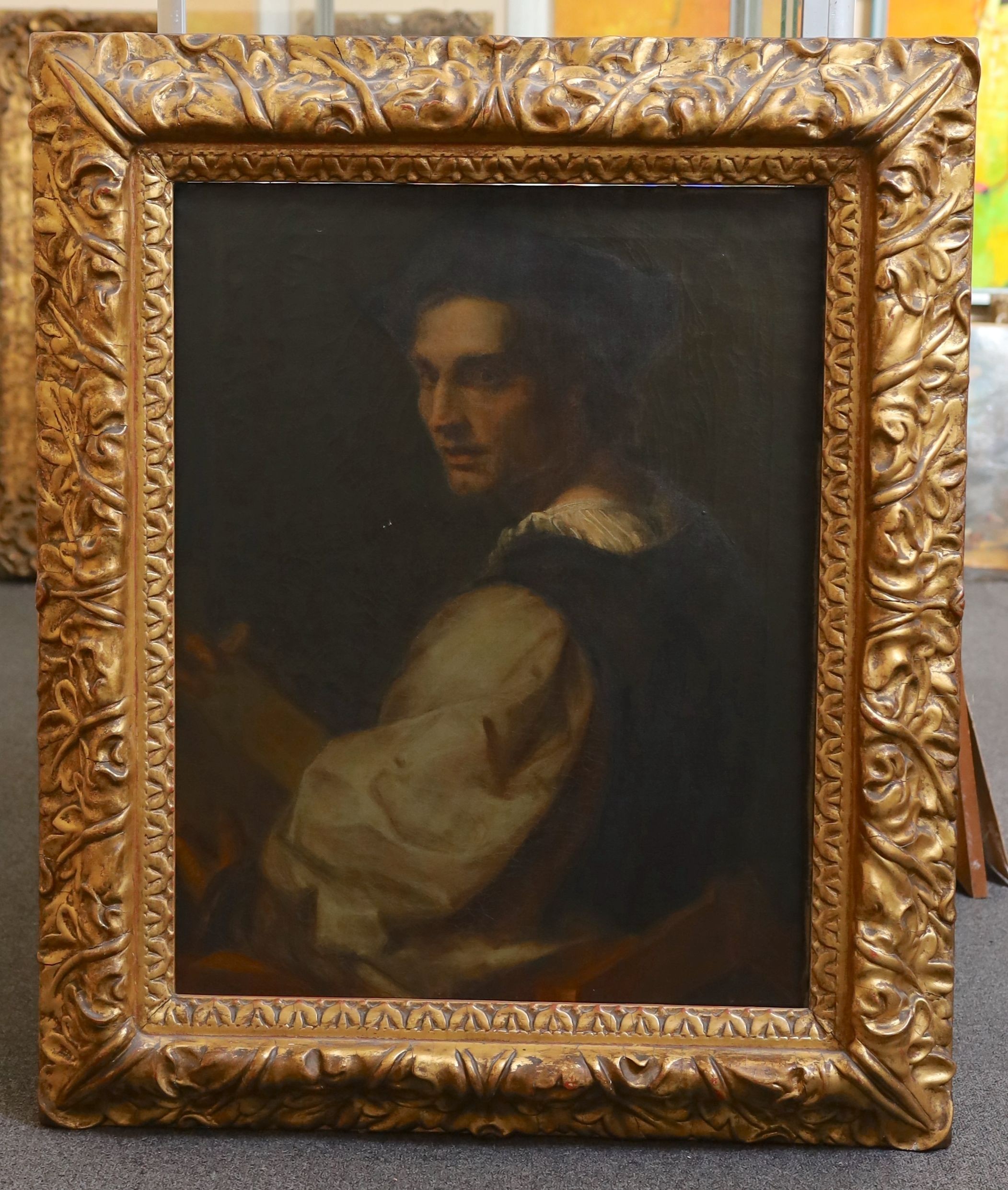 19th Century Italian School( after Andrea del Sarto (1483-1530) Self portraitoil on canvas71 x - Bild 2 aus 3