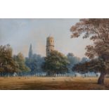 John Varley (1778-1842) The Tower in Berkhampstead Parkwatercoloursigned and dated 182316 x 24.