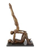 § § John William Mills PPRBS ARCA FRSA, (b.1933) 'Acrobat'bronzesigned in the bronze and numbered