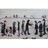 § § Laurence Stephen Lowry RA (1887-1976) 'Man Holding Child'offset lithograph in colourssigned in