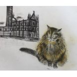 § § Dame Elizabeth Blackadder, OBE RA RSA RSW RGI DLitt (b.1931) Sienese Cat, from Cats