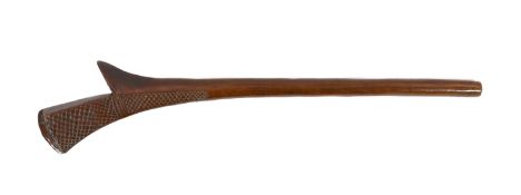A Fijian hardwood bladed war club, with relief carved decoration, 101cm long**CONDITION REPORT**Of