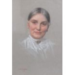 Edward Robert Hughes (1851-1914) Portrait of a ladypastelsigned37.5 x 26.5cm**CONDITION REPORT**