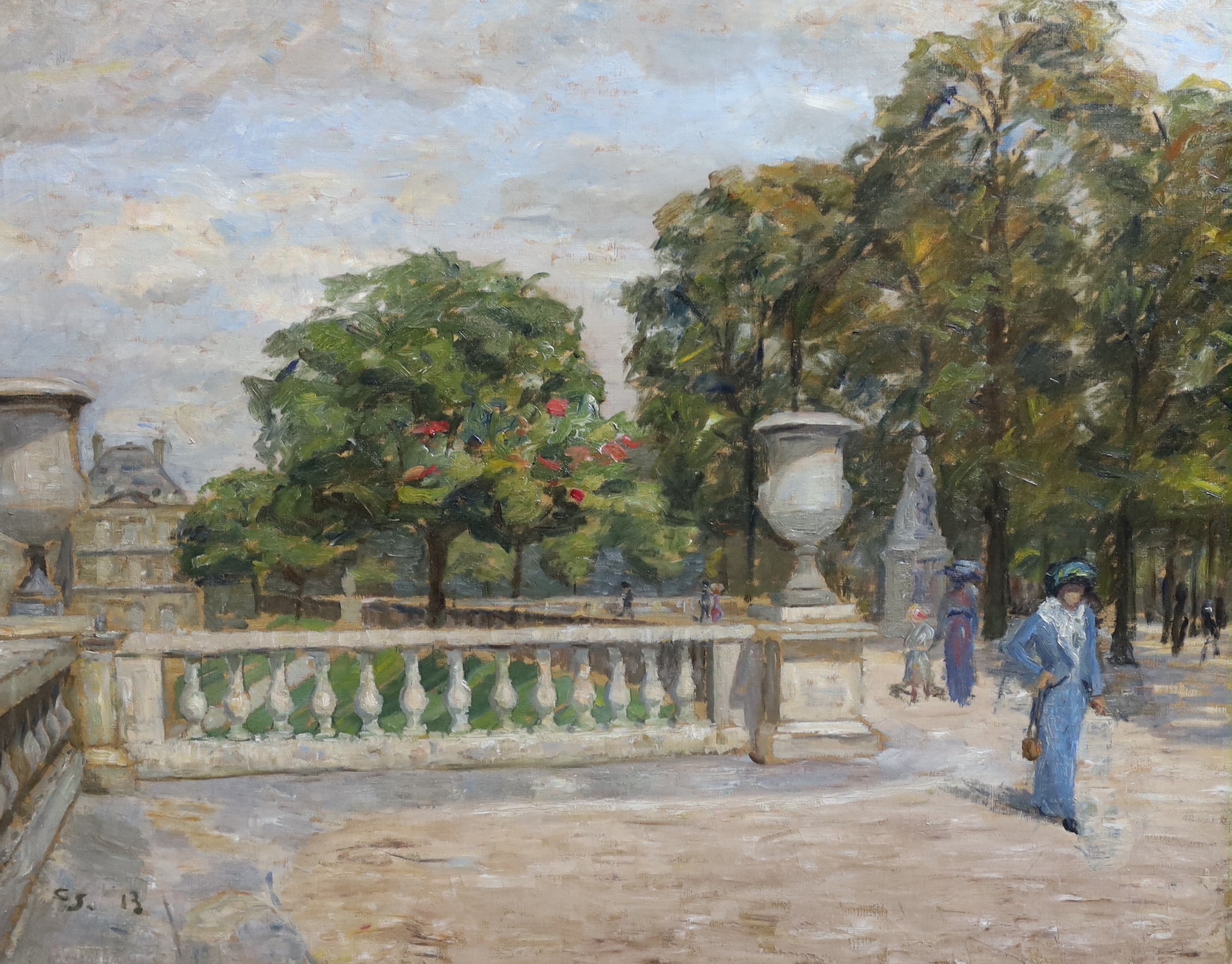 § § Charles Holloway James RA (1893-1953) 'The Tuilleries Gardens'oil on canvassigned and dated '