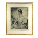 After Cecil Beaton, a signed photo-lithograph of Queen Elizabeth, the Queen Mother, printed for