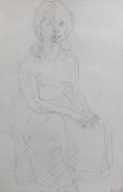 § § Vanessa Bell (1879-1961) Study of a seated womanpencil on papersigned and dated '5335 x 23cm**