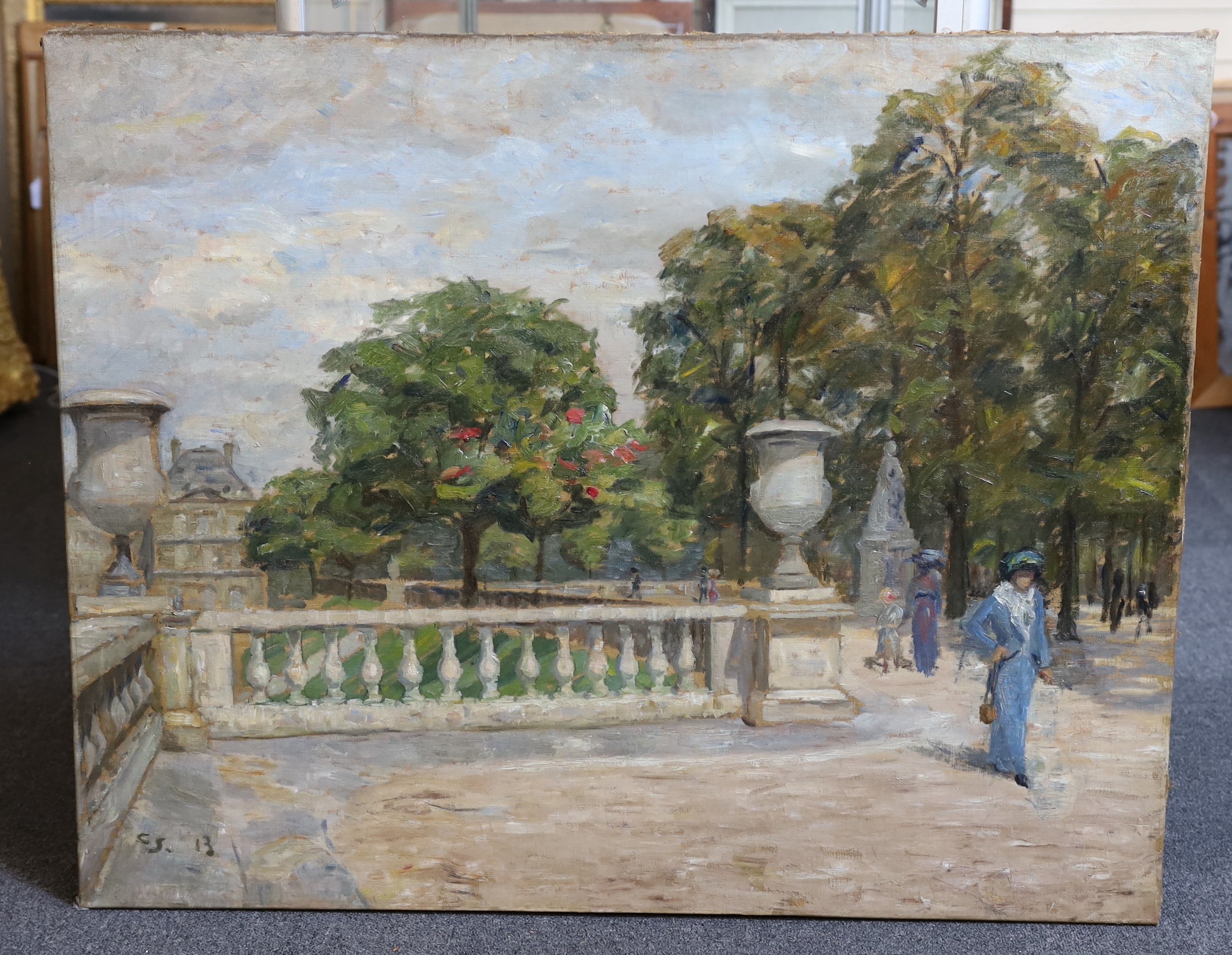 § § Charles Holloway James RA (1893-1953) 'The Tuilleries Gardens'oil on canvassigned and dated ' - Bild 2 aus 4