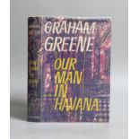 ° ° Greene, Graham - Our Man in Havana. 1st ed. original cloth with unclipped d/j. 8vo. Heinemann,